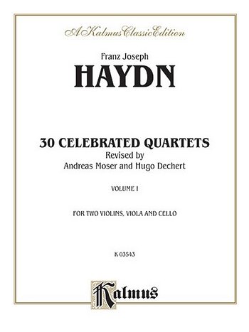 J. Haydn: Thirty Celebrated String Quartets, V, 2VlVaVc (Bu)
