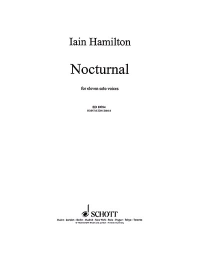 I. Hamilton: Nocturnal