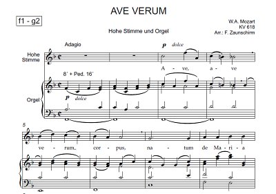 DL: W.A. Mozart: Ave verum corpus, GesHOrg
