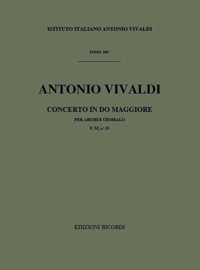 Concerto Per Archi E B.C. In Do Rv 110 (Part.)