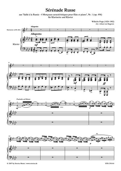 DL: W. Popp: Serenade Russe op. 496 / aus 