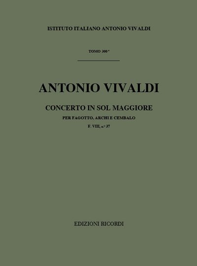 Concerto G-majorRV 494 (Part.)