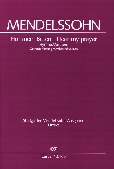 F. Mendelssohn Barth: Hör mein Bitten, GesSGchOrch (Part)
