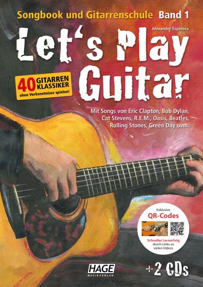A. Espinosa: Let's Play Guitar 1, Git (Lehr+2CD+onl)