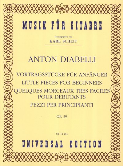 A. Diabelli: Vortragsstücke für Anfänger op. 39 