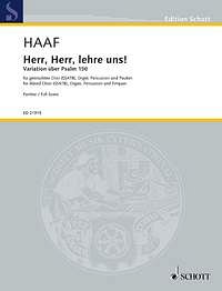 H. Albrecht: Herr, Herr, lehre uns!  (Part.)