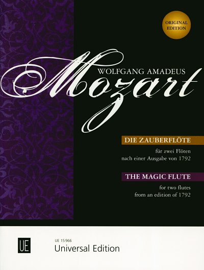 W.A. Mozart - The Magic Flute –  for 2 flutes from an edition of 1792