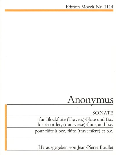 Boullet J. P.: Sonate (Anonymus)