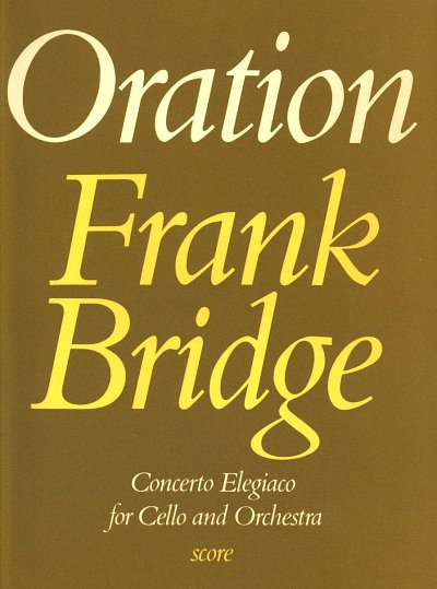 AQ: F. Bridge: Oration, VcOrch (Part.) (B-Ware)