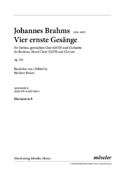 DL: J. Brahms: Vier ernste Gesänge