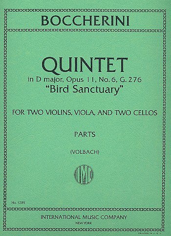 L. Boccherini: Quintetto Re (Bird Sanctuary) (Volbach) (Bu)