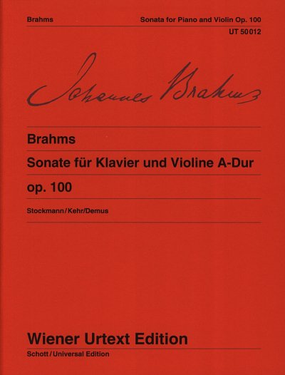 J. Brahms: Sonate für Klavier und Violine A-Dur op. 100