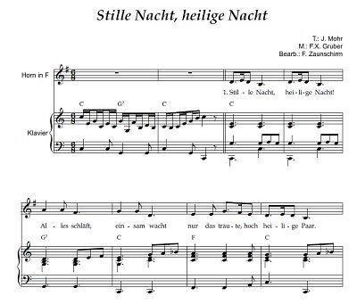 DL: (Traditional): Stille Nacht, heilige Nacht, HrnOrg (Par2