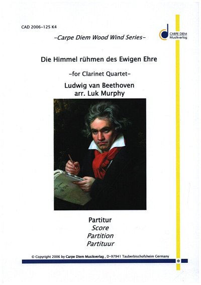 L. v. Beethoven: Die Himmel rühmen des Ewigen, 4Klar (Pa+St)