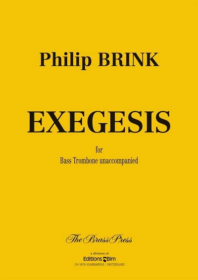 P. Brink: Exegesis, Bpos