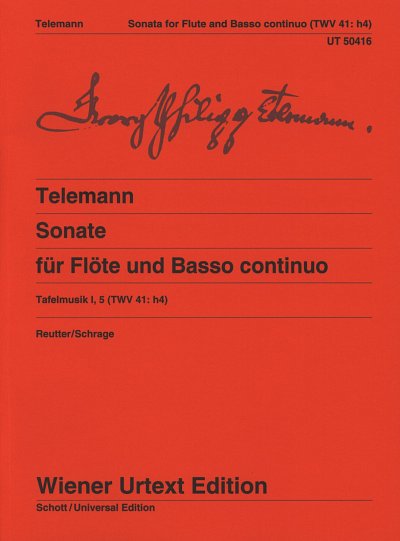 G.P. Telemann: Sonate TWV41:h4, FlBc (KlavpaSt)