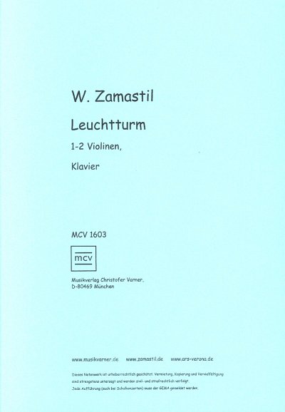 W. Zamastil: Leuchtturm, 2VlKlav (KlavpaSt)