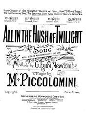 M. Piccolomini m fl.: All In The Hush Of Twilight