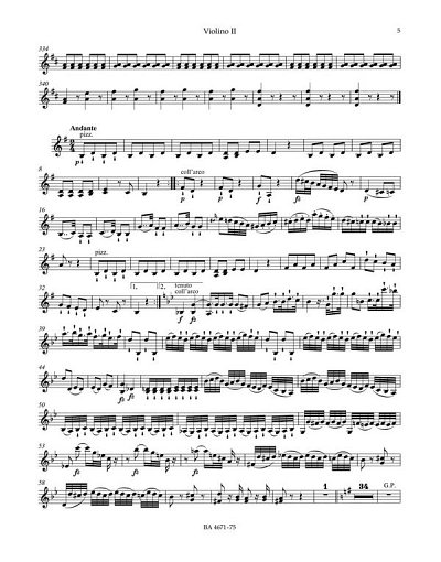 J. Haydn: Londoner Sinfonie Nr. 8 D-Dur Hob. I:, Sinfo (Vl2)