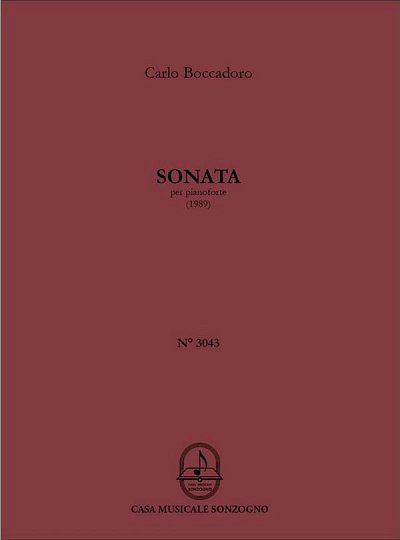 C. Boccadoro: Sonata, Klav