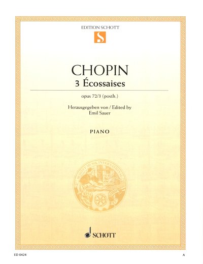 F. Chopin: 3 Écossaises op. 72/3 (posth.) , Klav