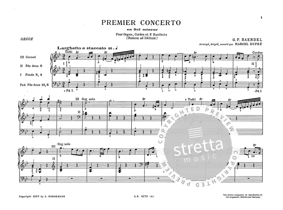 G.F. Händel: Seize Concertos 1, Org (1)
