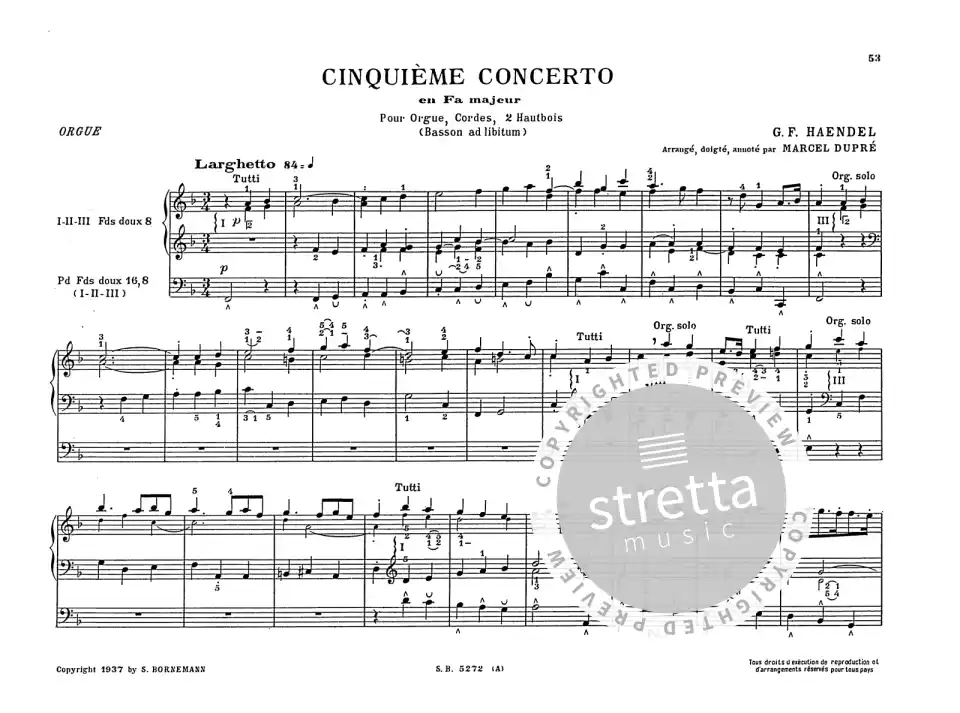 G.F. Händel: Seize Concertos 1, Org (4)