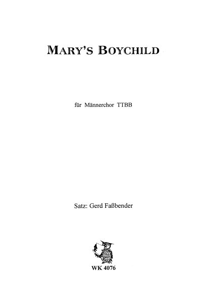 Fassbender Gerd: Mary's Boy Child