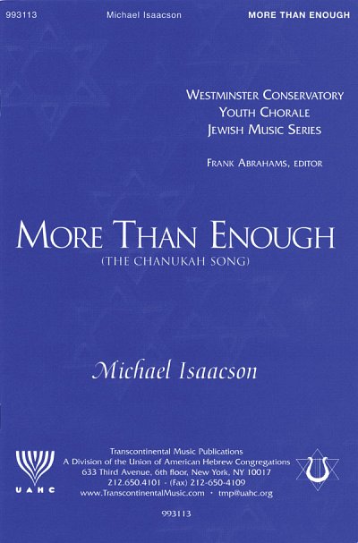 M. Isaacson: More Than Enough (The Chanukah Song)