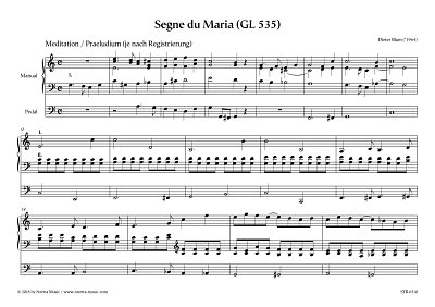 DL: D. Blum: Segne du Maria (GL 535), Org