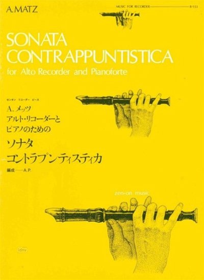 A. Matz: Sonata contrappuntistica R 153, AblfKlav (Pa+St)