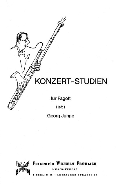 Junge Georg: Konzert-Studien Bd.1