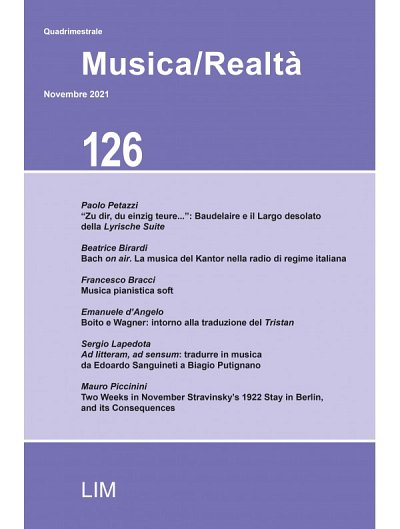 Musica Realtà 126 (Bu)