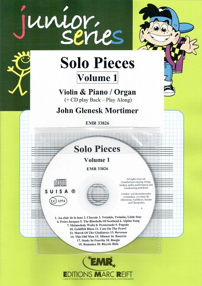 J.G. Mortimer: Solo Pieces Vol. 1, VlKlv/Org (+CD)