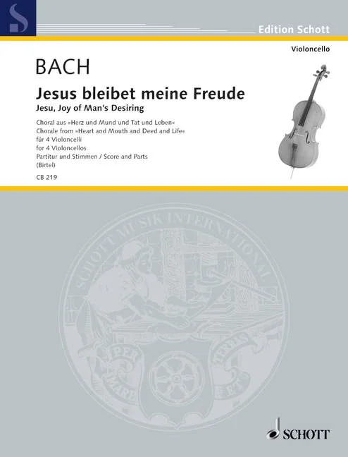DL: J.S. Bach: Jesus bleibet meine Freude, 4Vc (Pa+St) (0)