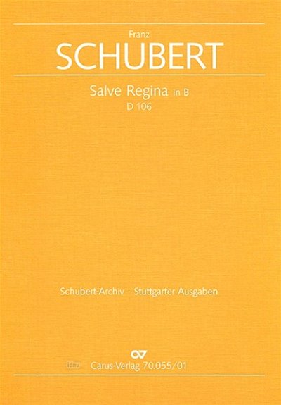 F. Schubert: Salve Regina B-Dur D 106