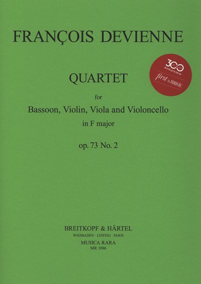F. Devienne: Quartett in F op. 73/2, FgVlVaVlc (Pa+St)