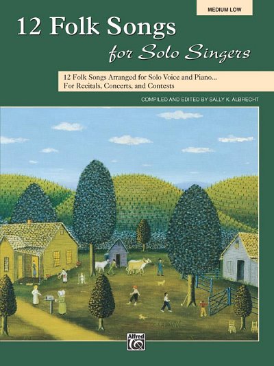S.K. Albrecht: 12 Folk Songs for Solo Singers, Ges (Bu)