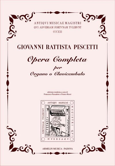 G.B. Pescetti: Opera completa, Org/Cemb