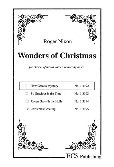 Wonders of Christmas I: No. 1. How Great a , Gch;Klav (Chpa)
