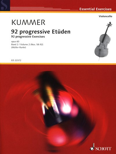 F.A. Kummer: 92 progressive Etueden op. 60/2, 1-2Vc (Sppa)