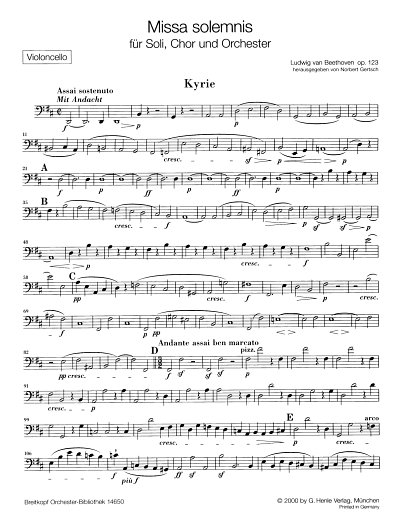 L. van Beethoven: Missa Solemnis D-Dur op. 123