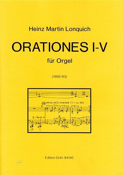 H.M. Lonquich: Orationes I-V, Org (Part.)