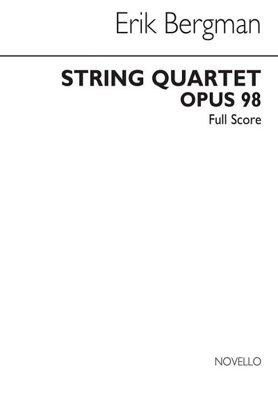 E. Bergman: String Quartet Op.98, 2VlVaVc (Part.)