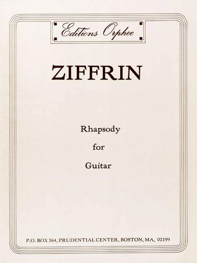 Ziffrin, Marilyn: Rhapsody