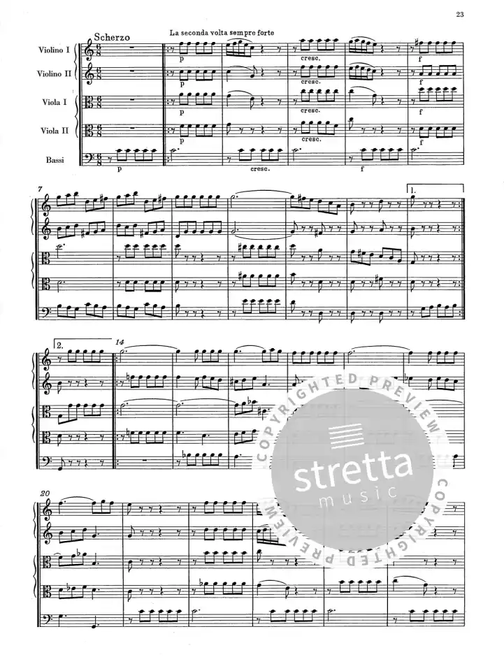 F. Mendelssohn Barth: Sinfonia IX C-Dur, Stro (Part.) (3)