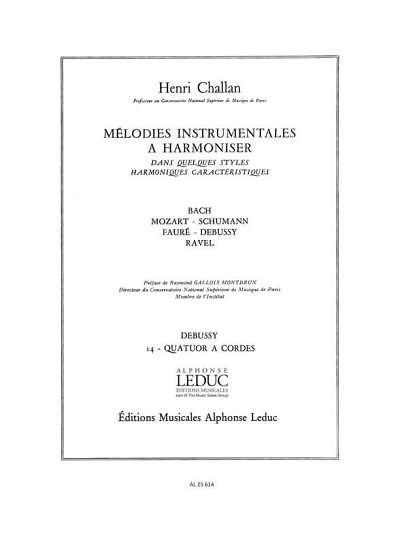H. Challan: Melodies Instrumentales a Harmoniser Vol. 14