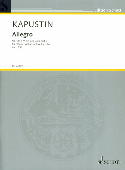 N. Kapustin: Allegro op. 155, VlVcKlv (KlaPa+St)