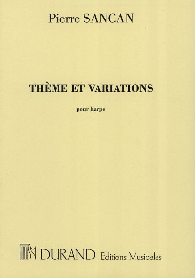 P. Sancan: Theme + Variations Harpe (Part.)