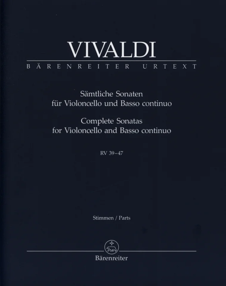 A. Vivaldi: Sämtliche Sonaten RV 39-47, VcBc (Pa+St) (0)